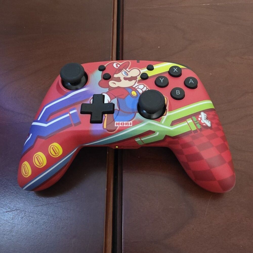 HORI Wireless Controller for Nintendo Switch Super Mario Red TESTED WORKING